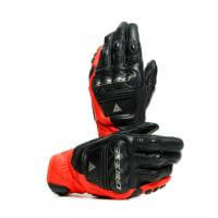 Dainese Перчатки кожаные 4-Stroke 2 Black/Fluo-Red в Москве